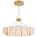 Chandelier Nuvo 62-2404 Kenzo - LED 12 Light Chandelier - Polished Anodized Bronze Finish - Light Guide Panel Nuvo