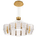 Chandelier Nuvo 62-2404 Kenzo - LED 12 Light Chandelier - Polished Anodized Bronze Finish - Light Guide Panel Nuvo