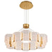 Chandelier Nuvo 62-2404 Kenzo - LED 12 Light Chandelier - Polished Anodized Bronze Finish - Light Guide Panel Nuvo