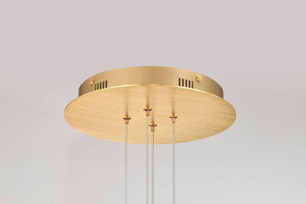 Chandelier Nuvo 62-2404 Kenzo - LED 12 Light Chandelier - Polished Anodized Bronze Finish - Light Guide Panel Nuvo