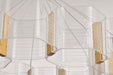 Chandelier Nuvo 62-2404 Kenzo - LED 12 Light Chandelier - Polished Anodized Bronze Finish - Light Guide Panel Nuvo