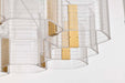 Chandelier Nuvo 62-2404 Kenzo - LED 12 Light Chandelier - Polished Anodized Bronze Finish - Light Guide Panel Nuvo