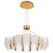 Chandelier Nuvo 62-2404 Kenzo - LED 12 Light Chandelier - Polished Anodized Bronze Finish - Light Guide Panel Nuvo