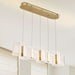 Pendant Nuvo 62-2405 Kenzo - LED 6 Light Island Pendant - Polished Anodized Bronze Finish - Light Guide Panel Nuvo