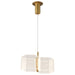 Mini Pendant Nuvo 62-2406 Kenzo - LED 2 Light Mini Pendant - Polished Anodized Bronze Finish - Light Guide Panel Nuvo