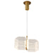 Mini Pendant Nuvo 62-2406 Kenzo - LED 2 Light Mini Pendant - Polished Anodized Bronze Finish - Light Guide Panel Nuvo
