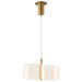 Mini Pendant Nuvo 62-2406 Kenzo - LED 2 Light Mini Pendant - Polished Anodized Bronze Finish - Light Guide Panel Nuvo