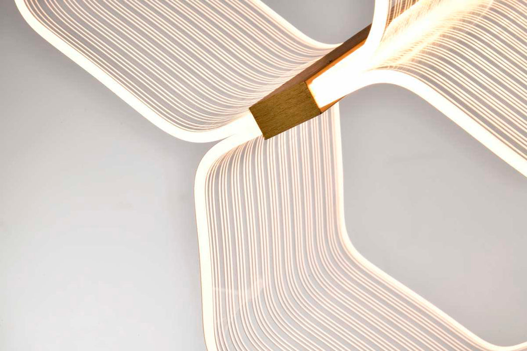 Mini Pendant Nuvo 62-2406 Kenzo - LED 2 Light Mini Pendant - Polished Anodized Bronze Finish - Light Guide Panel Nuvo
