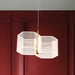 Mini Pendant Nuvo 62-2406 Kenzo - LED 2 Light Mini Pendant - Polished Anodized Bronze Finish - Light Guide Panel Nuvo
