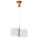 Mini Pendant Nuvo 62-2406 Kenzo - LED 2 Light Mini Pendant - Polished Anodized Bronze Finish - Light Guide Panel Nuvo