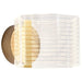 Sconce Nuvo 62-2407 Kenzo - LED 1 Light Wall Sconce - Vintage Brass Finish - Light Guide Panel Nuvo