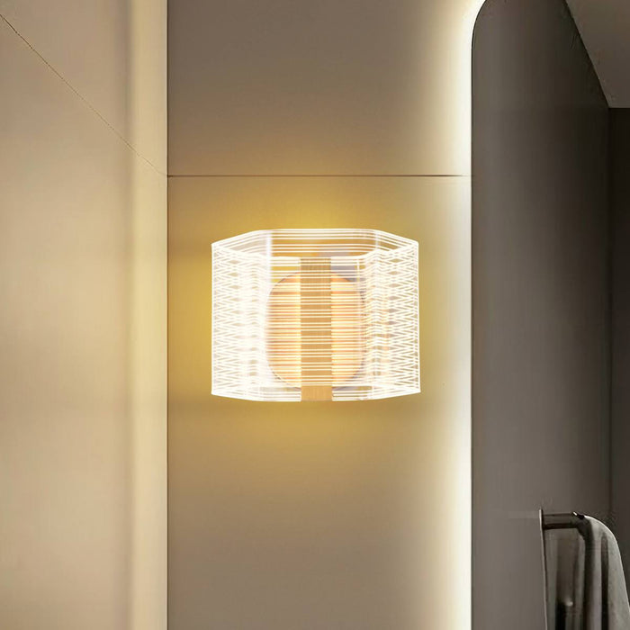 Sconce Nuvo 62-2407 Kenzo - LED 1 Light Wall Sconce - Vintage Brass Finish - Light Guide Panel Nuvo
