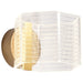 Sconce Nuvo 62-2407 Kenzo - LED 1 Light Wall Sconce - Vintage Brass Finish - Light Guide Panel Nuvo
