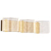 Vanity Nuvo 62-2408 Kenzo - LED 3 Light Vanity - Vintage Brass Finish - Light Guide Panel Nuvo