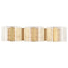 Vanity Nuvo 62-2408 Kenzo - LED 3 Light Vanity - Vintage Brass Finish - Light Guide Panel Nuvo