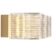 Vanity Nuvo 62-2408 Kenzo - LED 3 Light Vanity - Vintage Brass Finish - Light Guide Panel Nuvo