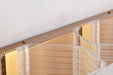 Vanity Nuvo 62-2408 Kenzo - LED 3 Light Vanity - Vintage Brass Finish - Light Guide Panel Nuvo