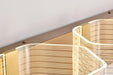 Vanity Nuvo 62-2408 Kenzo - LED 3 Light Vanity - Vintage Brass Finish - Light Guide Panel Nuvo