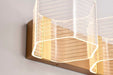 Vanity Nuvo 62-2408 Kenzo - LED 3 Light Vanity - Vintage Brass Finish - Light Guide Panel Nuvo
