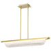 Pendant Nuvo 62-2411 Idris - LED Island Pendant - Vintage Brass Finish - Light Guide Panels Nuvo