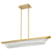 Pendant Nuvo 62-2411 Idris - LED Island Pendant - Vintage Brass Finish - Light Guide Panels Nuvo