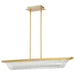Pendant Nuvo 62-2411 Idris - LED Island Pendant - Vintage Brass Finish - Light Guide Panels Nuvo