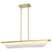 Pendant Nuvo 62-2411 Idris - LED Island Pendant - Vintage Brass Finish - Light Guide Panels Nuvo
