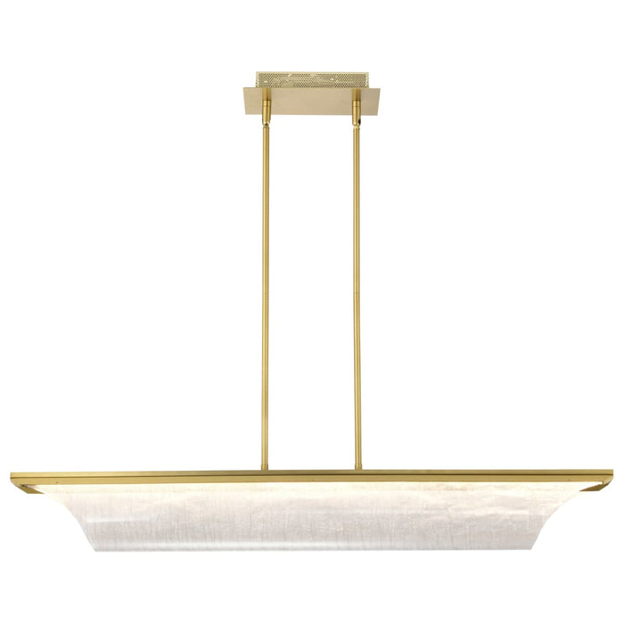 Pendant Nuvo 62-2411 Idris - LED Island Pendant - Vintage Brass Finish - Light Guide Panels Nuvo