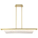 Pendant Nuvo 62-2411 Idris - LED Island Pendant - Vintage Brass Finish - Light Guide Panels Nuvo