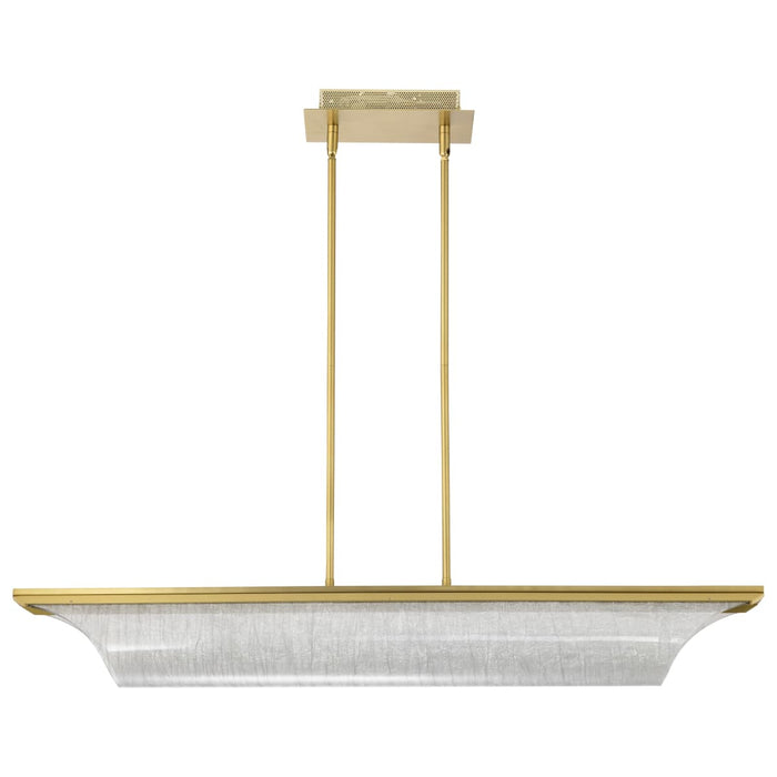 Pendant Nuvo 62-2411 Idris - LED Island Pendant - Vintage Brass Finish - Light Guide Panels Nuvo