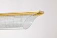 Pendant Nuvo 62-2411 Idris - LED Island Pendant - Vintage Brass Finish - Light Guide Panels Nuvo