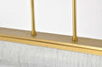 Pendant Nuvo 62-2411 Idris - LED Island Pendant - Vintage Brass Finish - Light Guide Panels Nuvo