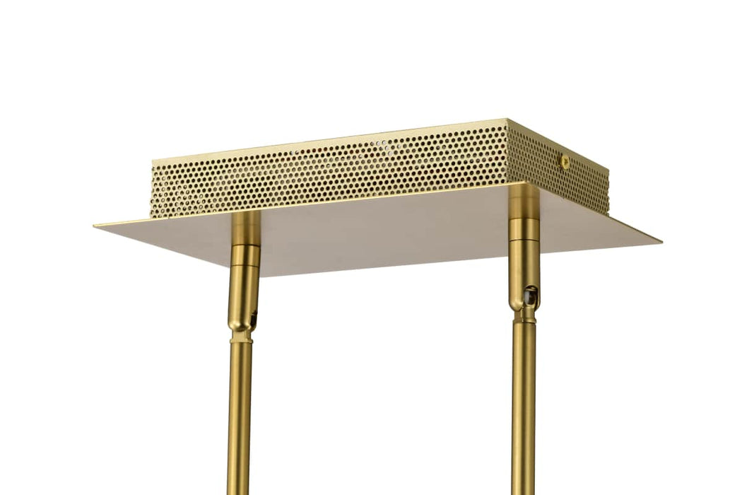 Pendant Nuvo 62-2411 Idris - LED Island Pendant - Vintage Brass Finish - Light Guide Panels Nuvo