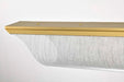 Pendant Nuvo 62-2411 Idris - LED Island Pendant - Vintage Brass Finish - Light Guide Panels Nuvo