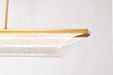 Pendant Nuvo 62-2411 Idris - LED Island Pendant - Vintage Brass Finish - Light Guide Panels Nuvo