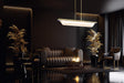 Pendant Nuvo 62-2411 Idris - LED Island Pendant - Vintage Brass Finish - Light Guide Panels Nuvo
