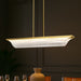 Pendant Nuvo 62-2411 Idris - LED Island Pendant - Vintage Brass Finish - Light Guide Panels Nuvo