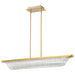 Pendant Nuvo 62-2411 Idris - LED Island Pendant - Vintage Brass Finish - Light Guide Panels Nuvo