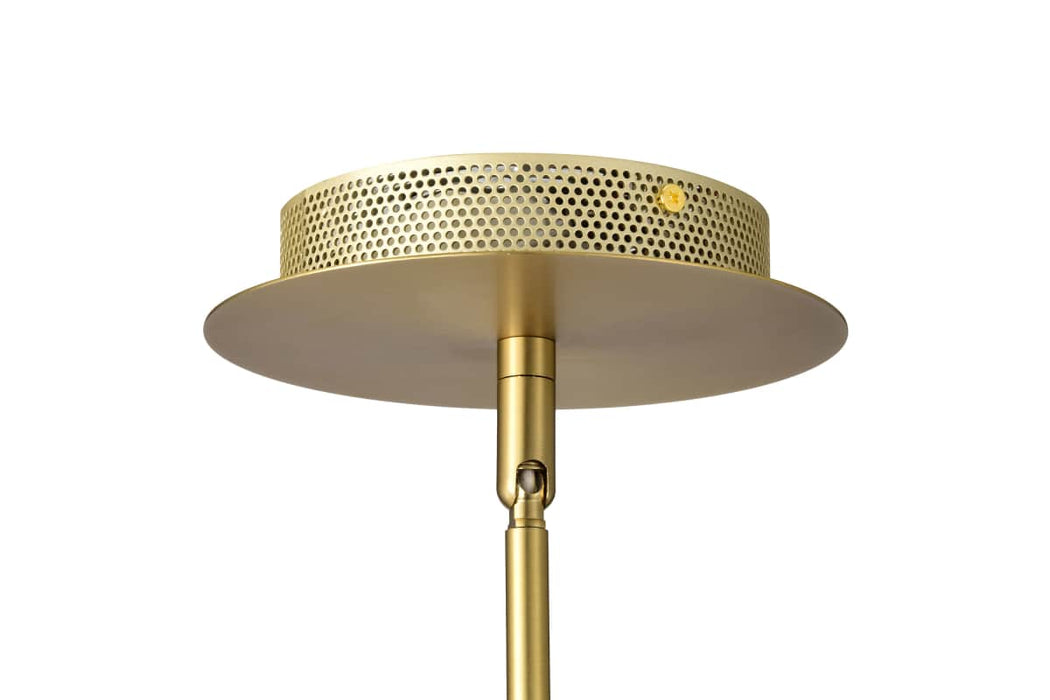 Pendant Nuvo 62-2412 Idris - LED 4 Light Pendant - Vintage Brass Finish - Light Guide Panels Nuvo