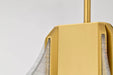 Pendant Nuvo 62-2412 Idris - LED 4 Light Pendant - Vintage Brass Finish - Light Guide Panels Nuvo