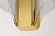 Pendant Nuvo 62-2412 Idris - LED 4 Light Pendant - Vintage Brass Finish - Light Guide Panels Nuvo
