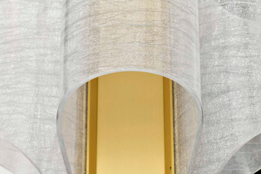 Pendant Nuvo 62-2412 Idris - LED 4 Light Pendant - Vintage Brass Finish - Light Guide Panels Nuvo