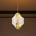 Pendant Nuvo 62-2412 Idris - LED 4 Light Pendant - Vintage Brass Finish - Light Guide Panels Nuvo