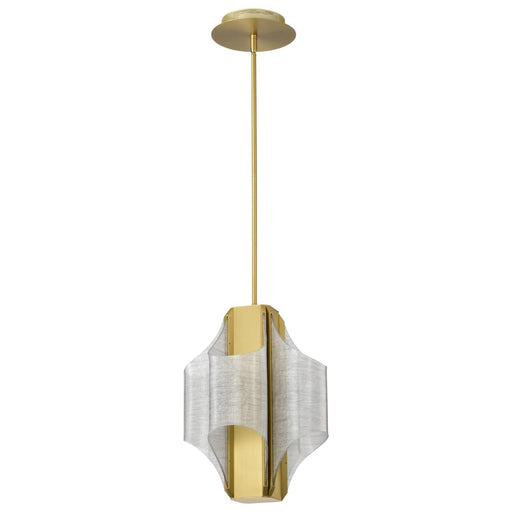 Pendant Nuvo 62-2412 Idris - LED 4 Light Pendant - Vintage Brass Finish - Light Guide Panels Nuvo