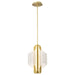 Pendant Nuvo 62-2413 Idris - LED 3 Light Pendant - Vintage Brass Finish - Light Guide Panels Nuvo