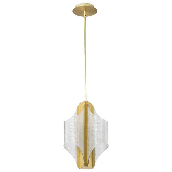 Pendant Nuvo 62-2413 Idris - LED 3 Light Pendant - Vintage Brass Finish - Light Guide Panels Nuvo