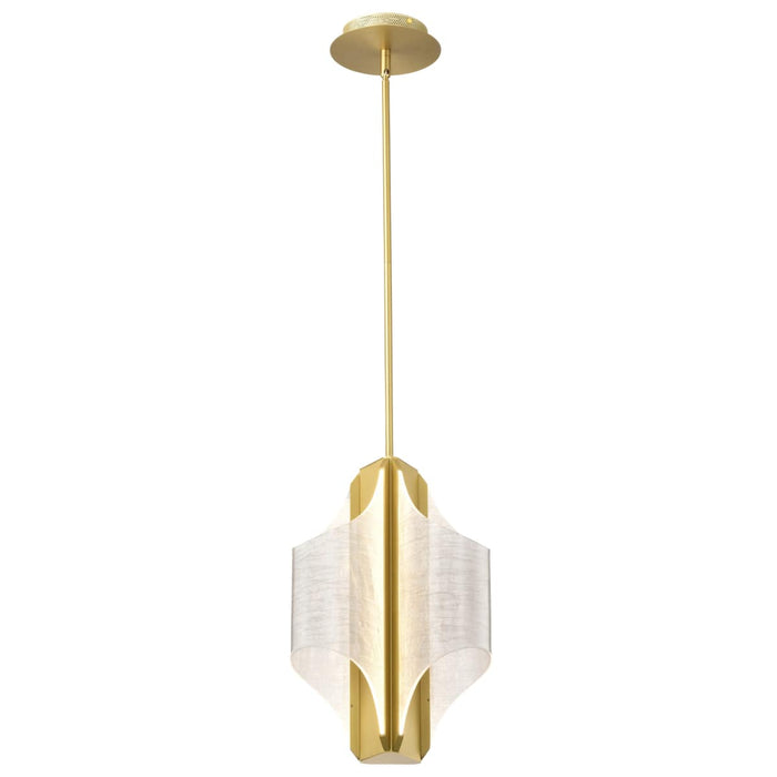 Pendant Nuvo 62-2413 Idris - LED 3 Light Pendant - Vintage Brass Finish - Light Guide Panels Nuvo