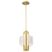 Pendant Nuvo 62-2413 Idris - LED 3 Light Pendant - Vintage Brass Finish - Light Guide Panels Nuvo