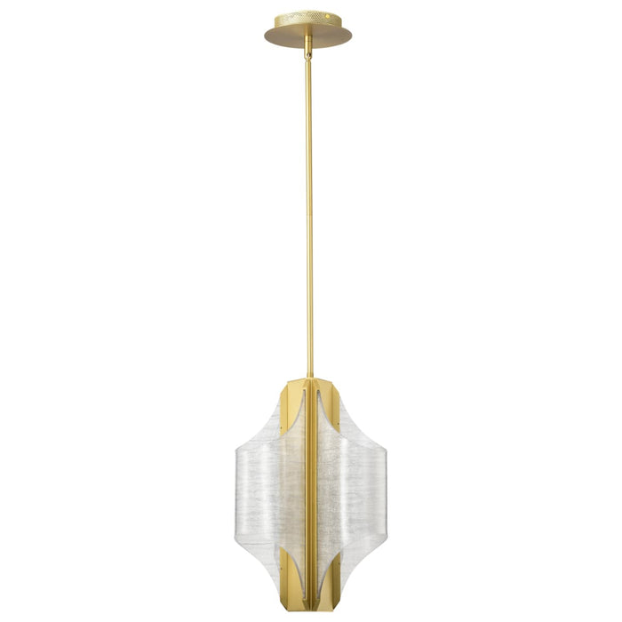 Pendant Nuvo 62-2413 Idris - LED 3 Light Pendant - Vintage Brass Finish - Light Guide Panels Nuvo