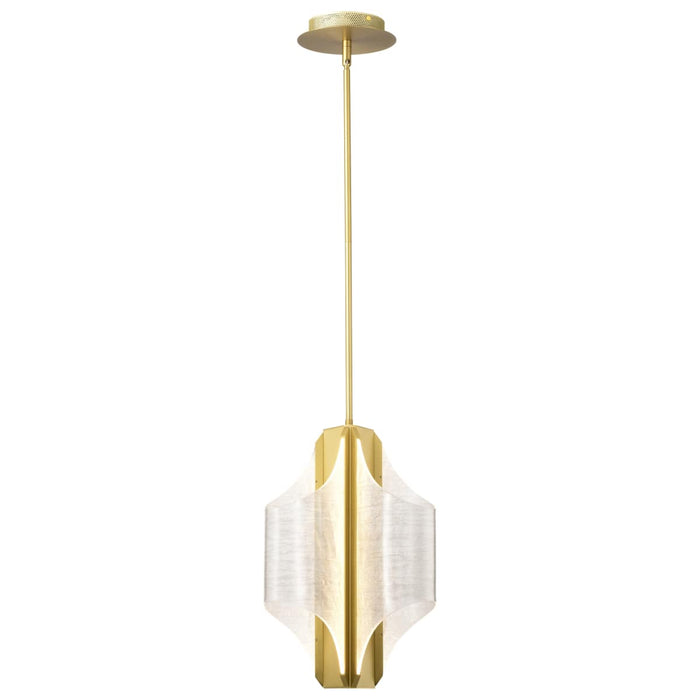 Pendant Nuvo 62-2413 Idris - LED 3 Light Pendant - Vintage Brass Finish - Light Guide Panels Nuvo